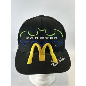 Vintage Bill Elliott Hat Cap Snap Back Batman Forever McDonalds Nascar 1995 AJD